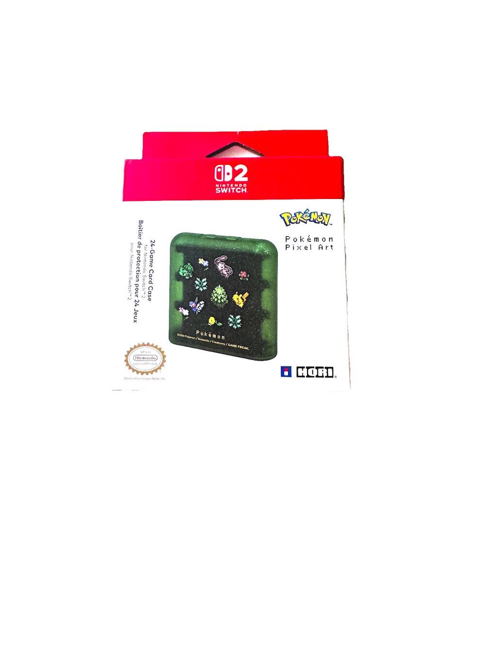 HORI Pokémon Pixel Art Green for Nintendo Switch 2 Game Card Case
